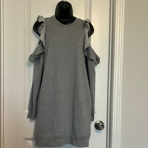 Rue21 Gray Cold Shoulder Sweatshirt